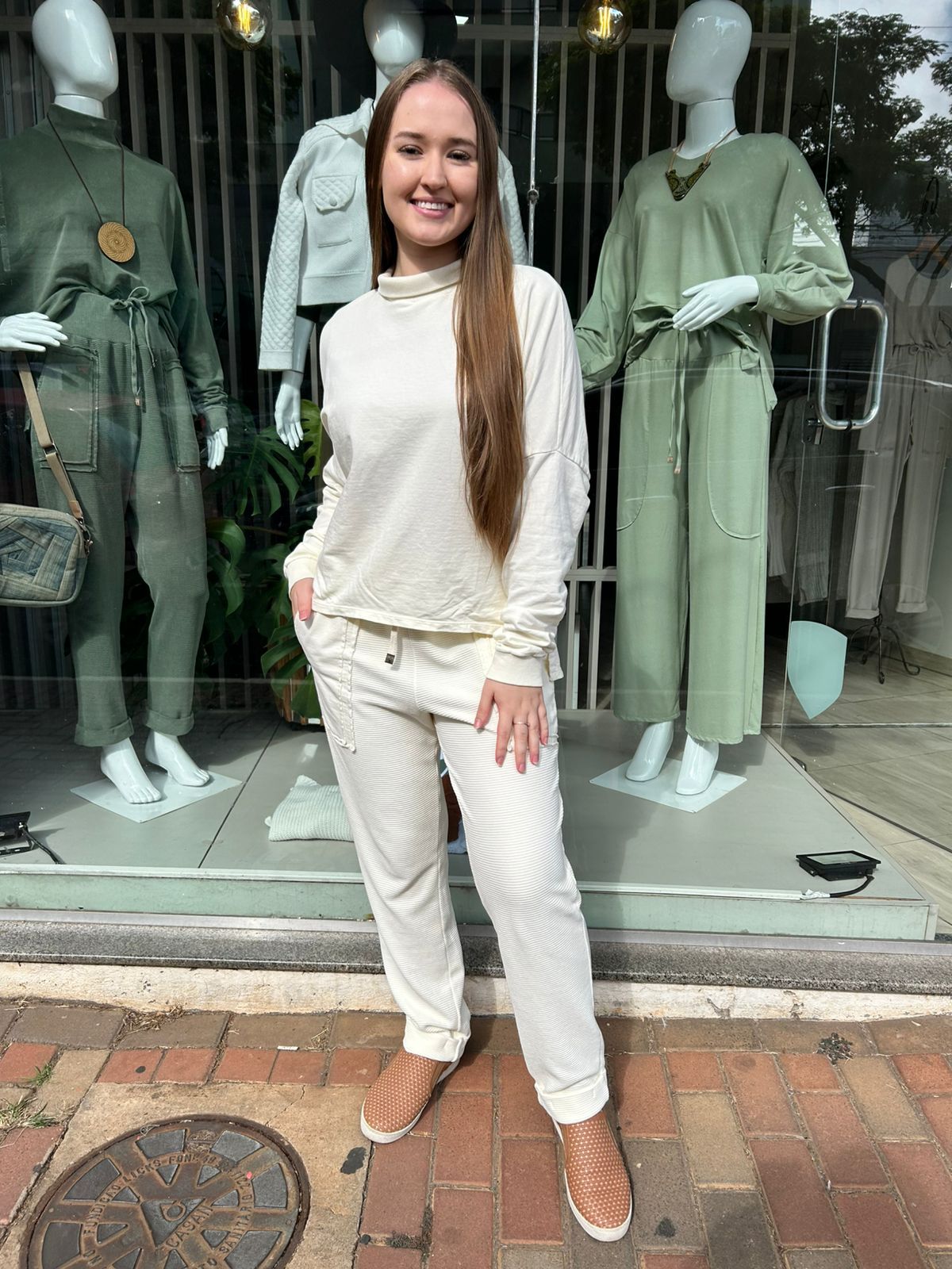 Conjunto Off 100% algodão