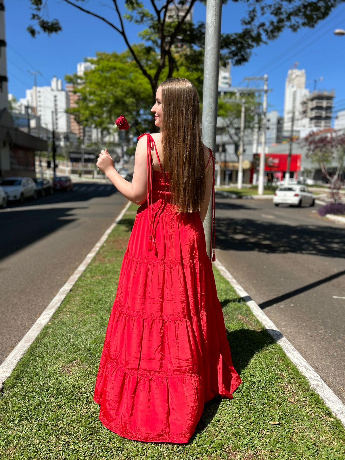 Vestido Longo Vermelho