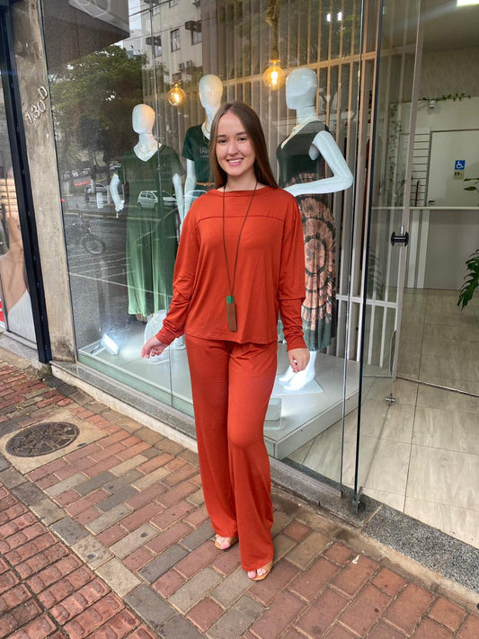 Conjunto de Malha Terracota - Linha Básica