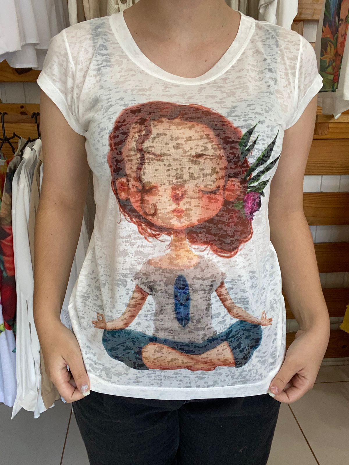 T-shirt em Malha Devorê